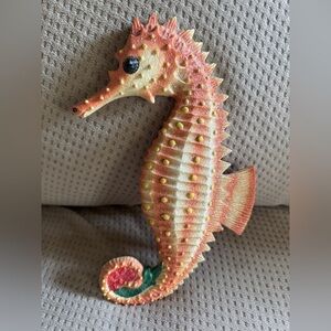 Glittery Sea Horse Wall Decor – Coastal Beach Theme
